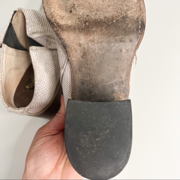 Freebird by Steven White Leather Snakeskin Mules size 7 - Picture 6 of 6